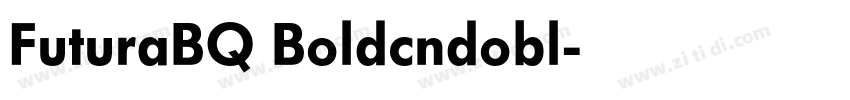 FuturaBQ Boldcndobl字体转换